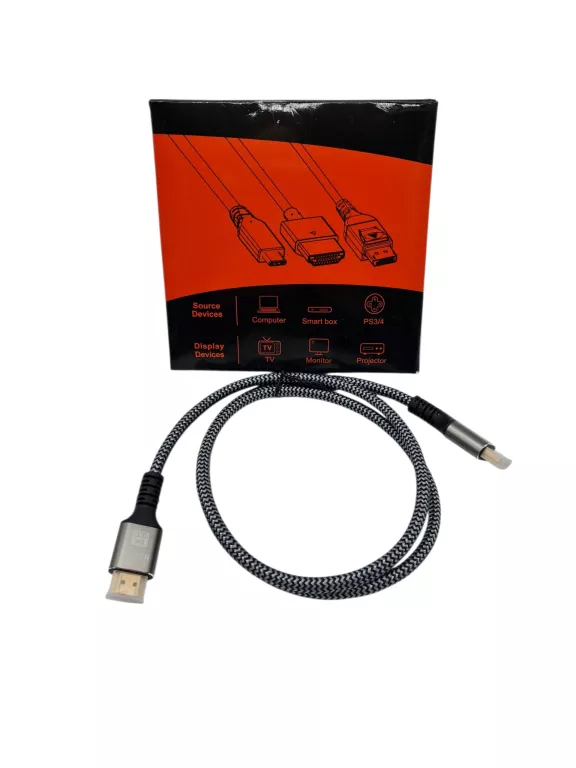 KABEL PRZEDŁUŻACZ HDMI DO HDMI 2.1 UHD 8K 60HZ 4K 120HZ PRZEWÓD 0,3M