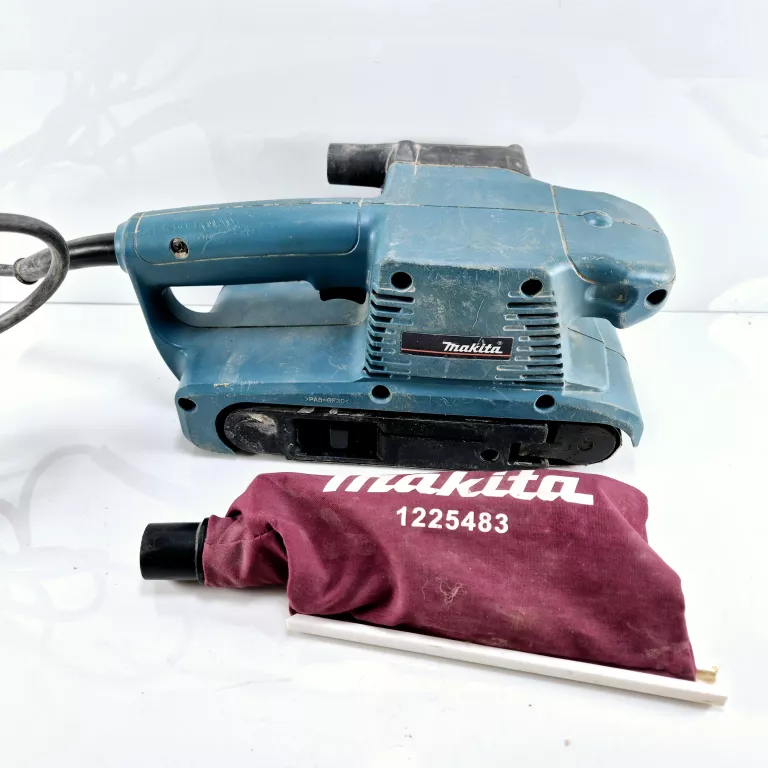 MAKITA SZLIFIERKA TAŚMOWA SIECIOWA 76MM 650W Z WORKIEM NA PYŁ 9910 74X457