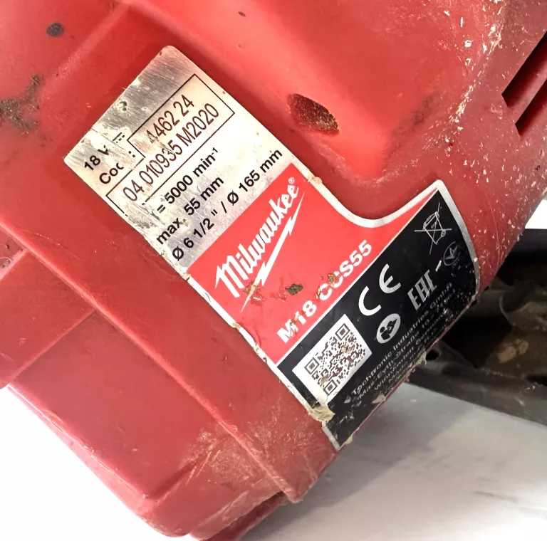 PIŁA TARCZOWA MILWAUKEE M18 CCS55 + AKUMULATOR