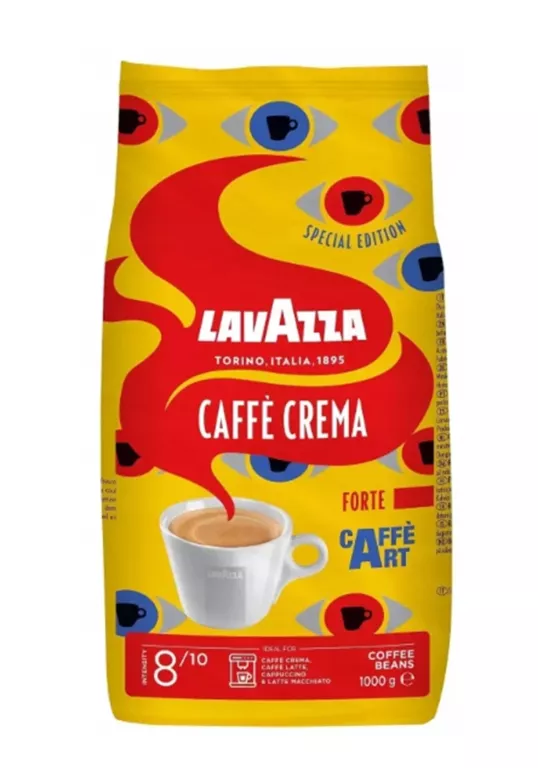 LAVAZZA FORTE TORINO CAFE CREMA FORTE CAFEART ARABICA KAWA ZIARNISTA 1KG