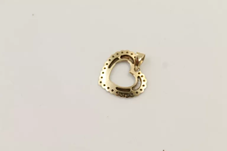 ŚLICZNA ZŁOTA ZAWIESZKA -585- SERCE