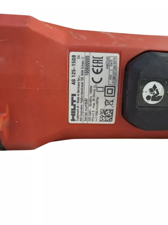SZLIFIERKA HILTI AG 125-15DB 1500W