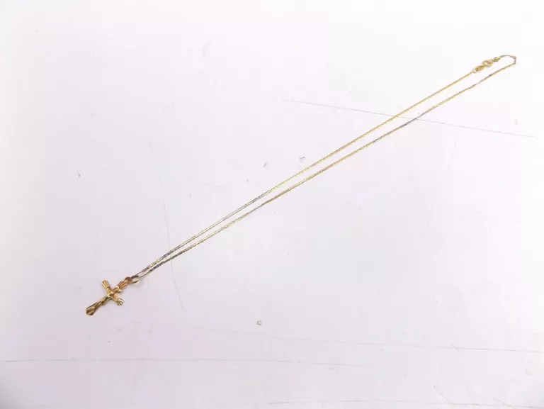 ZŁOTY ŁAŃCUSZEK Z KRZYŻYKIEM P.585 1,55G
