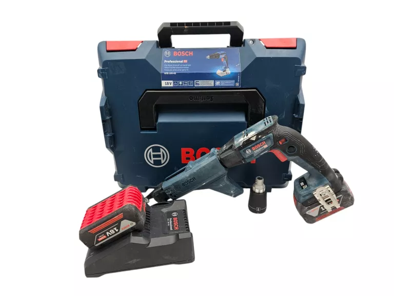 WKRĘTARKA BOSCH GTB 185-LI + PODAJNIK GMA 55 BOSCH 2X AKU. 4AH + ŁADOWARKA