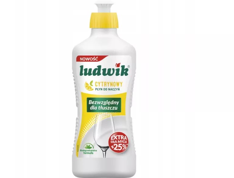 LUDWIK PŁYN DO MYCIA NACZYŃ CYTRYNOWY 900 G EXTRA SIŁA MYCIA