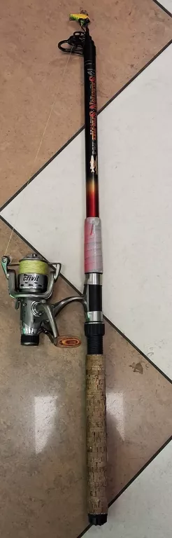 WĘDKA SELECTIO SPIN-PIKE 270-5+KOŁOWROTEK CRIVIT 5,5+AKCESORIA