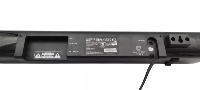 SOUNDBAR CREATIVE STAGE 2.1 + SUBWOOFER + PILOT + OKABLOWANIE + GW
