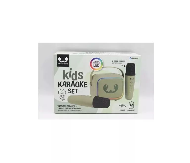 GŁOŚNIK PRZENOŚNY FRESH 'N REBEL KARAOKE KIDS CZARNY 5 W