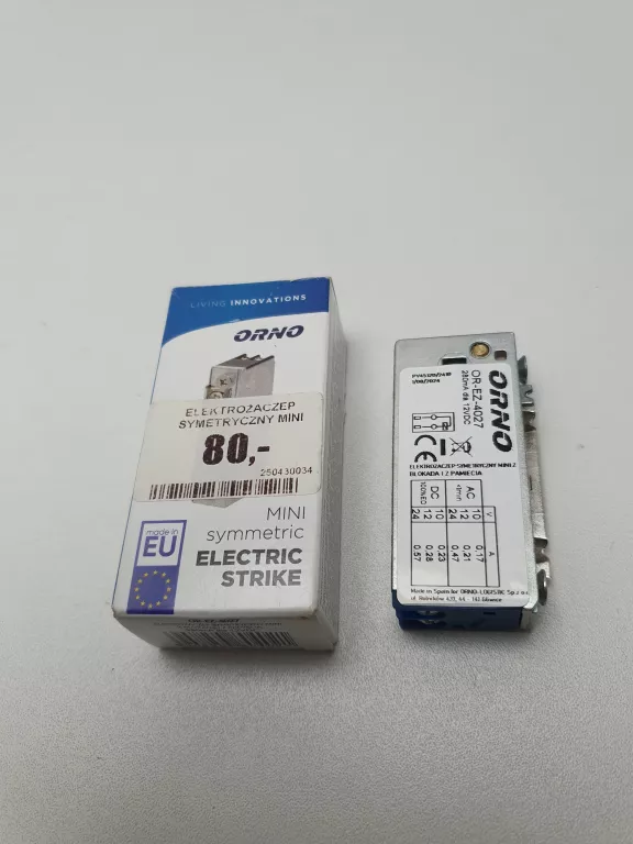 ELEKTROZACZEP SYMETRYCZNY MINI NISKOPRĄDOWY PAMIĘĆ BLOKADA ORNO OR-EZ-4027