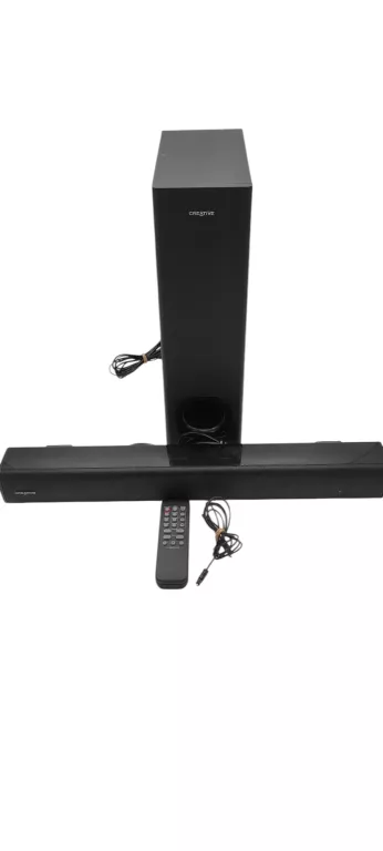 SOUNDBAR CREATIVE STAGE 2.1 + SUBWOOFER + PILOT + OKABLOWANIE + GW
