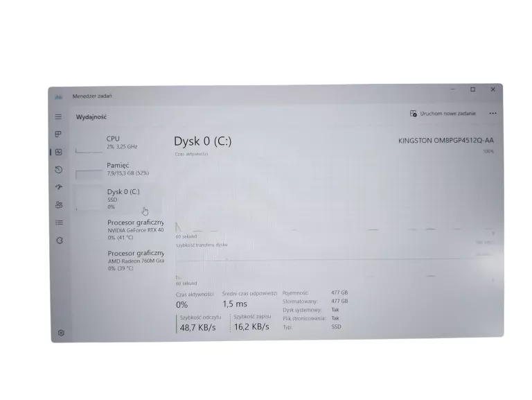 LAPTOP ACER NITRO V 16 PAPIERY PUDEŁKO