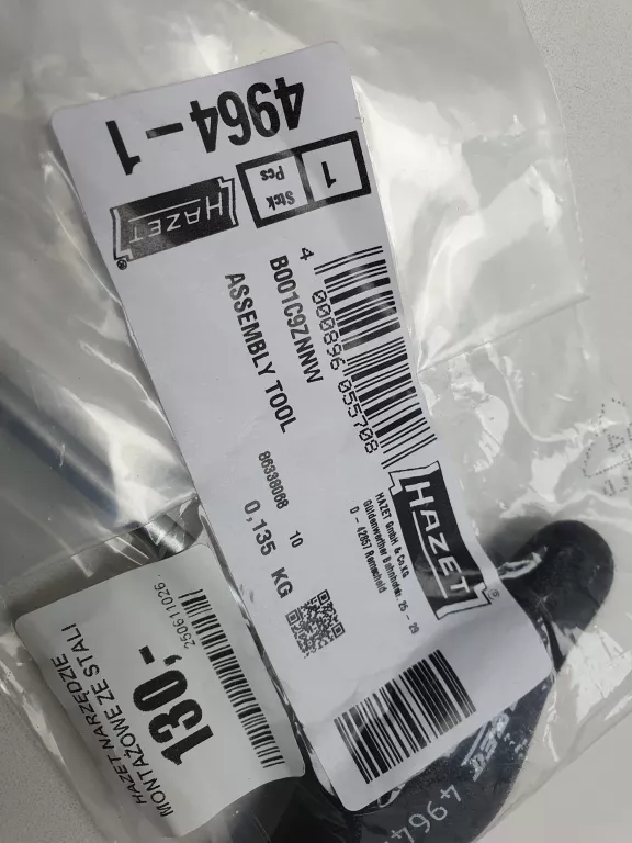 HAZET4964-1 NARZĘDZIE MONTAŻOWE ZE STALI CHROMOWANEJ 162 MM