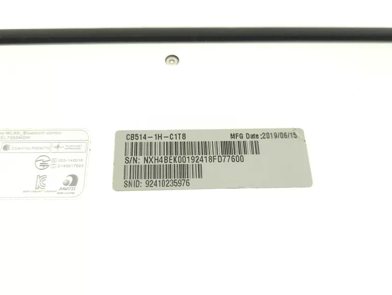 LAPTOP ACER CHROMEBOOK CB514-1H-C1TB +ŁAD