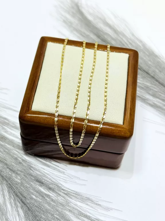 zloty-lancuszek-pr585-45cm-ciekawy-splot-delikatny-stan-11323-2