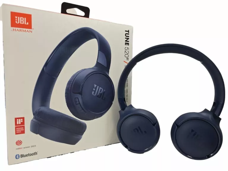 SŁUCHAWKI BEZPRZEWODOWE JBL TUNE 520BT NIEBIESKIE