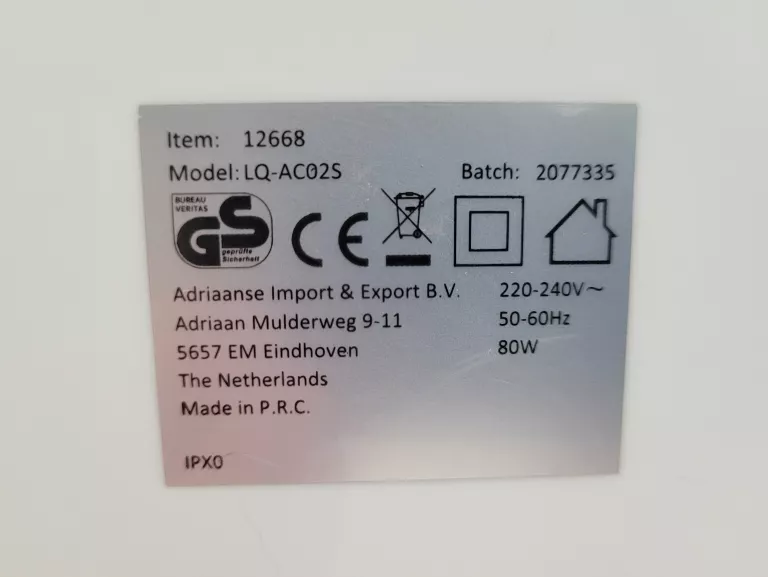 KLIMATYZATOR PRZENOŚNY KINZO MODEL LQ-AC02S