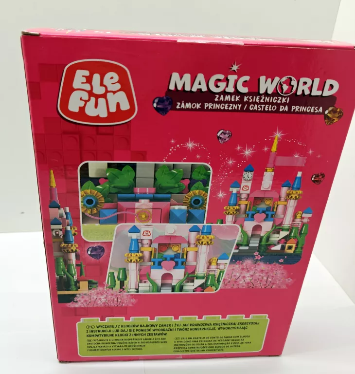 ELEFUN KLOCKI 208 ELEMENTÓW ZAMEK KSIĘŻNICZKI