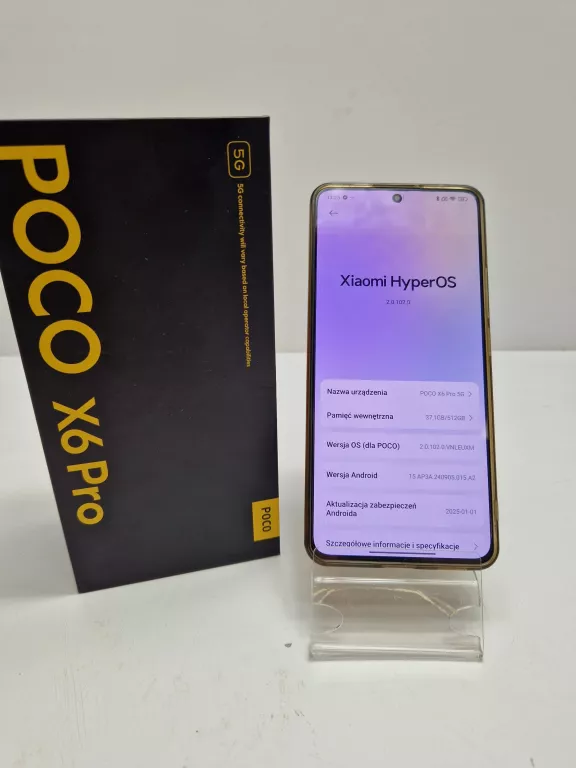TELEFON XIAOMI POCO X6 PRO 5G 12/512GB ŻÓŁTY GWR