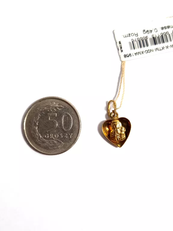 ZŁOTA ZAWIESZKA SERCE 333 0,49G