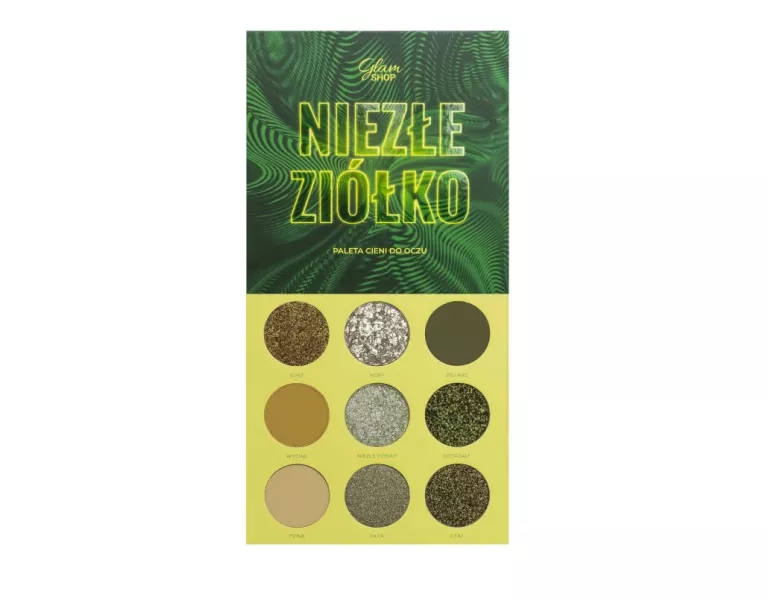GLAMBOX NIEZŁE ZIÓŁKO OD GLAM SHOP PALETA CIENI DO POWIEK OCZY MAKIJAŻ
