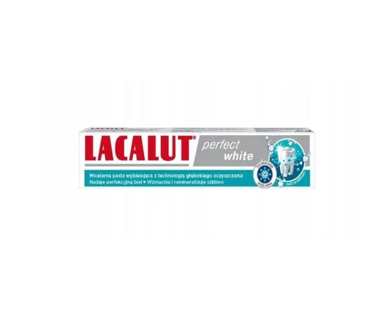 LACALUT PERFECT WHITE WYBIELAJĄCA PASTA DO ZĘBÓW 75 ML