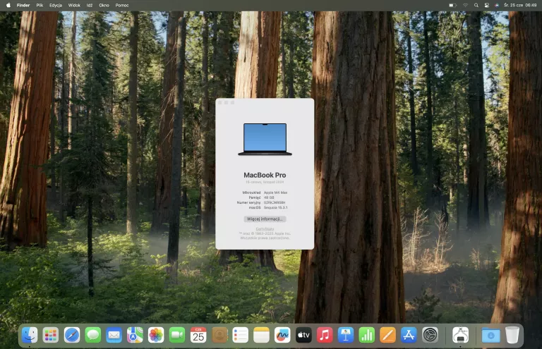 LAPTOP APPLE MACBOOK PRO M4 MAX 16,2" 48/1TB SSD BAT. 100% GW – 06.2027R !