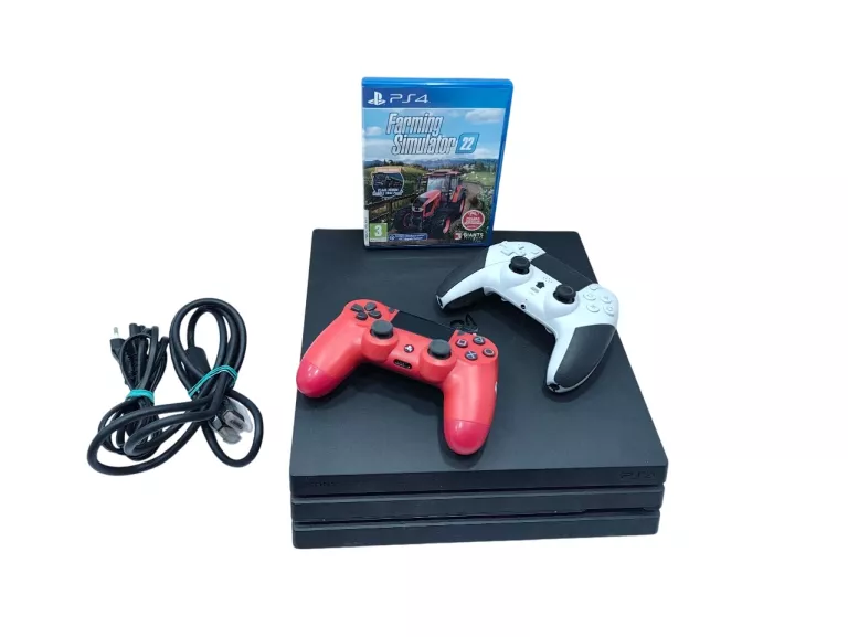 KONSOLA PS4 PRO 1TB 2XPAD + GRA FARMING SIMULATOR 22