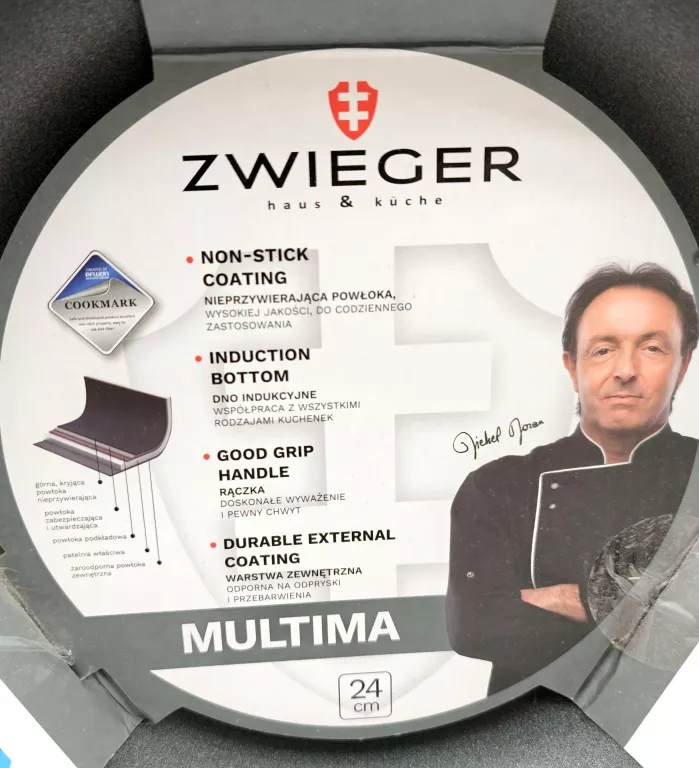 PATELNIA 24 CM MULTIMA ZWIEGER TŁOCZONE ALUMINIUM - INDUKCYJNA