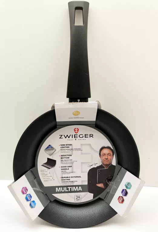 PATELNIA 24 CM MULTIMA ZWIEGER TŁOCZONE ALUMINIUM - INDUKCYJNA