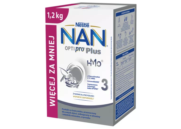 NAN OPTIPRO PLUS 3 MLEKO MODYFIKOWANE 12M+ 1,2 KG