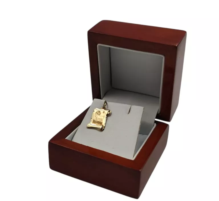ZŁOTA ZAWIESZKA ZNAK ZODIAKU KOZIOROŻEC PRÓBY 585/14K