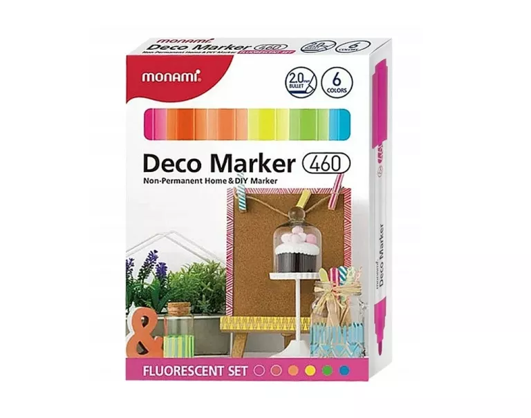 MARKERY AKRYLOWE DECO MONAMI 6KOL FLUO