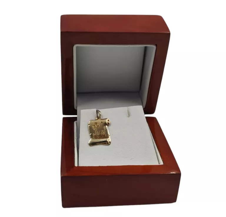 ZŁOTA ZAWIESZKA ZNAK ZODIAKU KOZIOROŻEC PRÓBY 585/14K