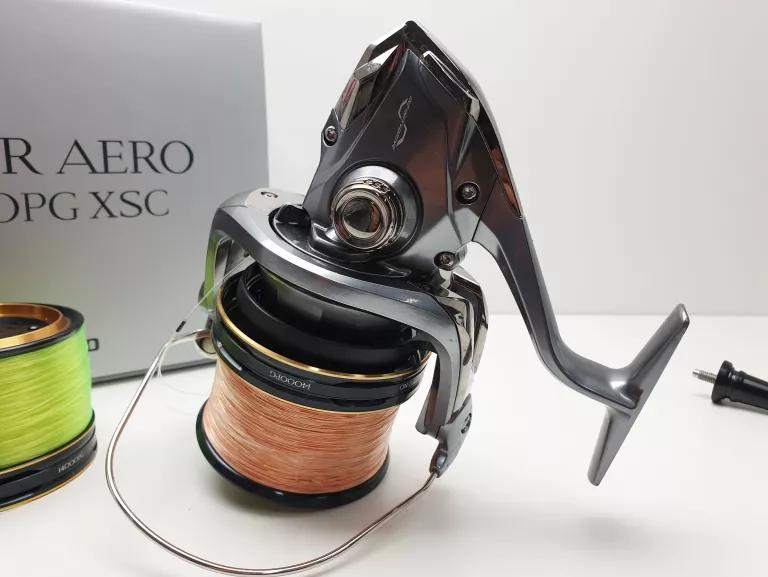 KOŁOWROTEK SHIMANO POWER AERO 14000PG XSC KOMPLET