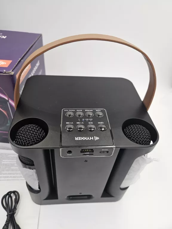 GŁOŚNIK BEZPRZEWODOWY HYKKER 240458-KS Z KARAOKE