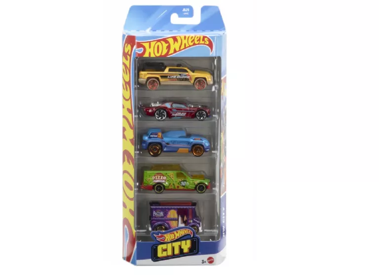 HOT WHEELS ZESTAW 5 AUTEK HW CITY JBJ75