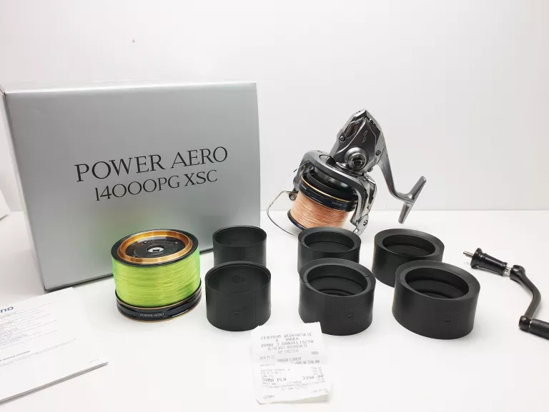 KOŁOWROTEK SHIMANO POWER AERO 14000PG XSC KOMPLET