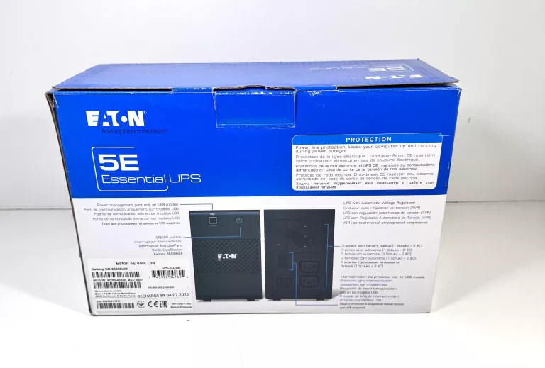 ZASILACZ AWARYJNY EATON 5E 650I DIN