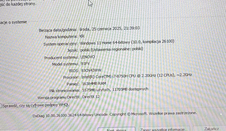 LAPTOP LENOVO LEGION Y530-15ICH 15,6 " INTEL CORE I7 8 GB / 1000 GB CZARNY