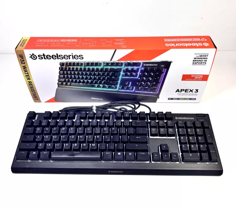 KLAWIATURA PRZEWODOWA GAMINGOWA MEMBRANOWA STEELSERIES APEX 3