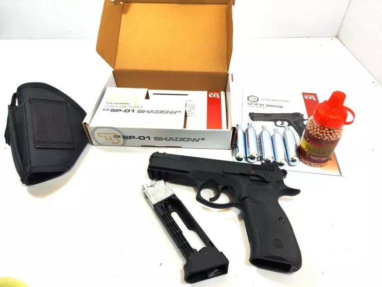 WIATRÓWKA CZ SP-01 SHADOW PUD + KABURA KULKI GAZ
