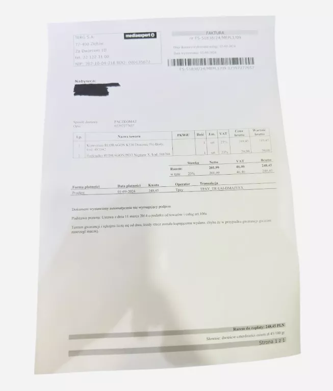 KLAWIATURA REDRAGON DRACONIC K530W PRO