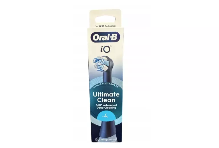 4X KOŃCÓWKA DO SZCZOTECZKI MAGNETYCZNEJ ORAL-B IO ULTIMATE CLEAN BLACK