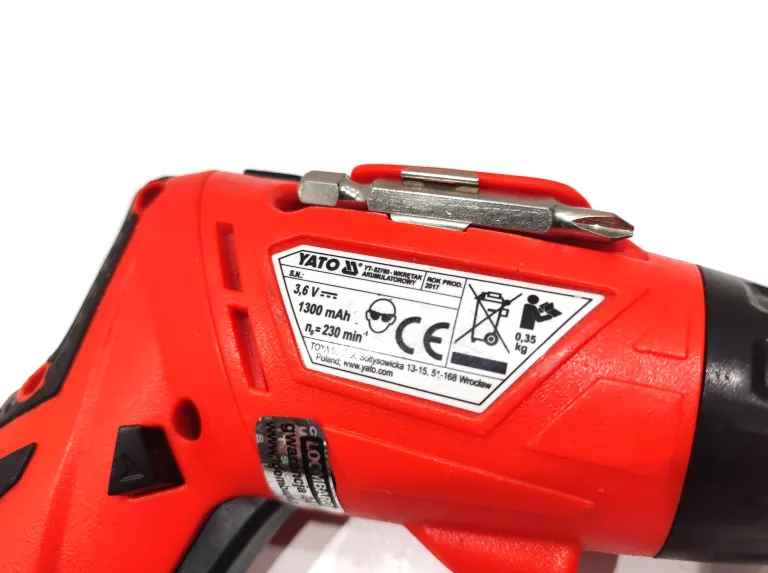 WKRĘTAK AKUMULATOROWY YATO YT-82760 3.6V 1.3AH