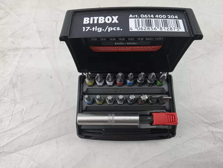 ZESTAW BITÓW BITBOX WURTH 17 ELEMENTÓW