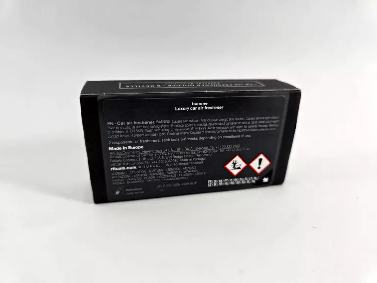 RITUALS RITUALS ZAPACH DO SAMOCHODU HOMME COLLECTION, 2X3G + DREWNIANE ETU