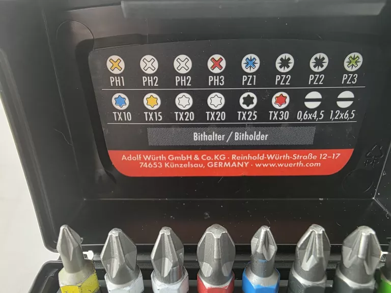ZESTAW BITÓW BITBOX WURTH 17 ELEMENTÓW