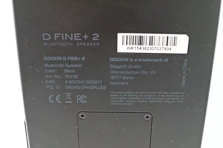 DOCKIN D FINE+ 2 50W PRZENOŚNY GŁOŚNIK BLUETOOTH HI-FI