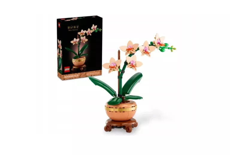 IDEALNY ZESTAW LEGO ICONS MAŁA ORCHIDEA 10343 STAN CUDO