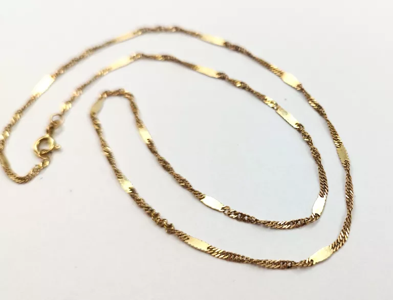 CIEKAWY ZŁOTY ŁAŃCUSZEK - WYJĄTKOWY SPLOT